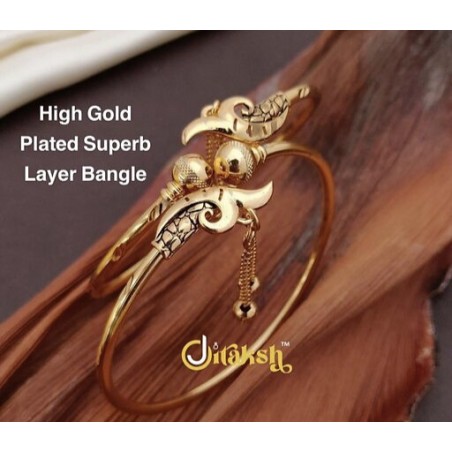 Gold plated bangles