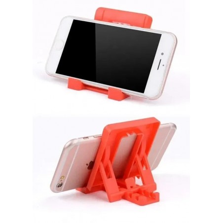RJ'S 4 Step Plastic Adjustable All Smart Phone Holder Stand. (Multicolour) Pack Of 1
