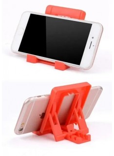 RJ'S 4 Step Plastic Adjustable All Smart Phone Holder Stand. (Multicolour) Pack Of 1