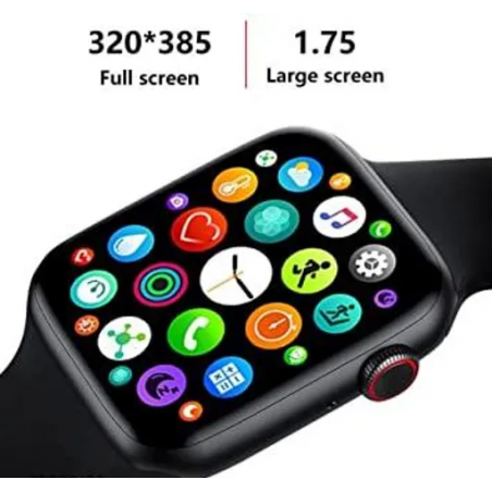 T500 Full Touch Screen Bluetooth Smartwatch with Body Temperature, Blood Pressure, Heart Rate & Oxygen Monitor