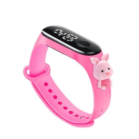LSR-Pink Stylish Slim LED Band For Boys & Girls Most Selling Latest Trending Women watches