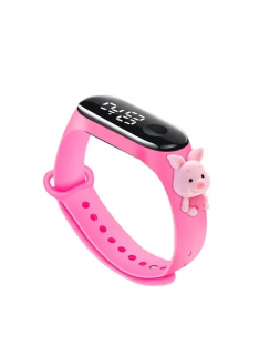 LSR-Pink Stylish Slim LED Band For Boys & Girls Most Selling Latest Trending Women watches