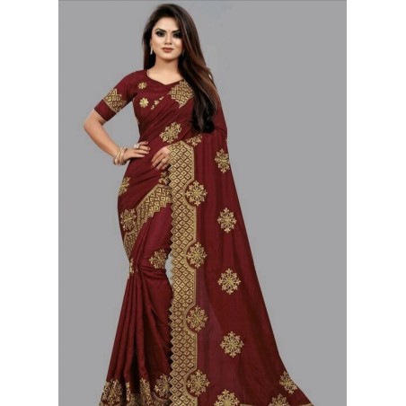 Embroidery saree