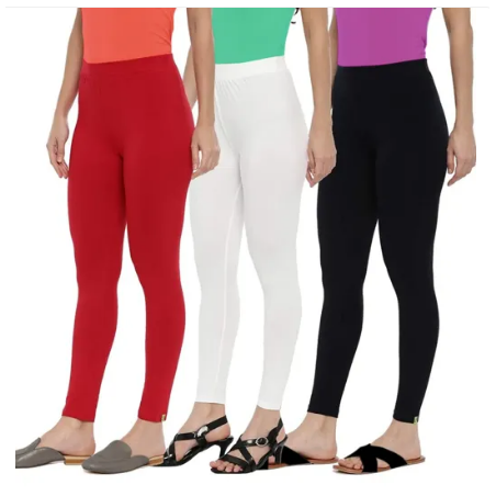 ASA Ankle Length Leggings for Womens/Girls/Ladies (Pack of 3)