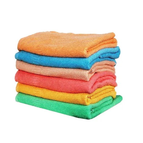 Cotton Plain High Absorbent Hand Towels (Multicolour, Size: 14X21 inch), Set of 4