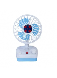 shamiksha Rechargeable Table Fan with Reading LED lamp 2 IN 1, Portable USB Led Light Fan