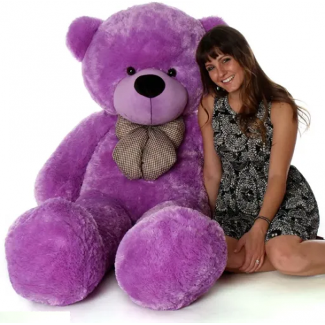 Teddy Weddy 3 Feet Soft Toys Lovable/Huggable Purple color (in 3 Feet )conditions_OAL_165 - 48 inch (Purple)