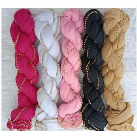 5 COMBO CHAIN MOTI ,LYCRA DUPATTAS