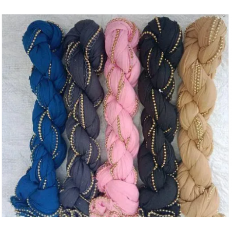 5 COMBO CHAIN MOTI ,LYCRA DUPATTAS