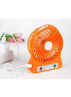 3 Gear Speed Cooling Fan Mini USB LED Fan Li-ion Rechargeable Multifunctional Fan.