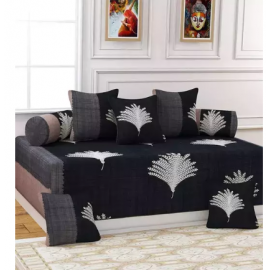 Enterprises presents these supersoft diwan set which contains 1 single bedsheet, 2 bolster covers & 5 cushion covers.