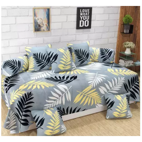 Enterprises presents these supersoft diwan set which contains 1 single bedsheet, 2 bolster covers & 5 cushion covers.