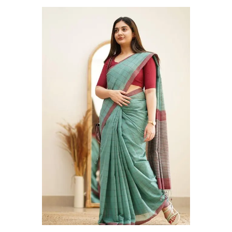 Women's Cotton Silk Latest Designer sarees
