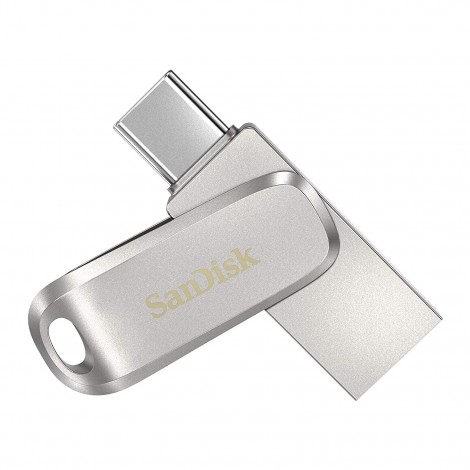 SanDisk SDDDC4-128G-I35 LUXE 128 GB OTG Drive  (Silver, Type A to Type C)