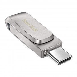 SanDisk LUXE 64GB OTG Drive  (Silver, Type A to Type C) SDDDC4-064G-I35