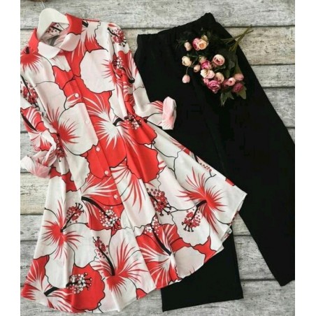 Trendy Graceful Women Top & Bottom Set