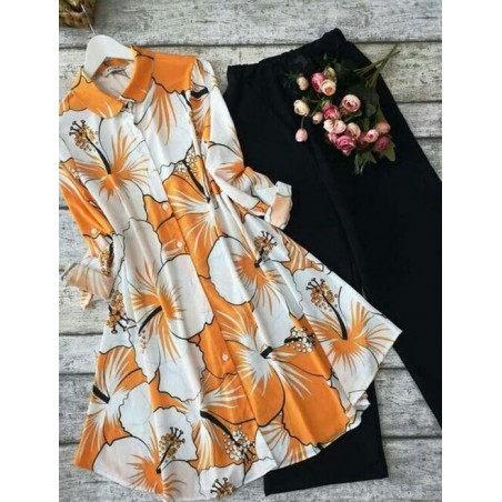 Trendy Graceful Women Top & Bottom Set