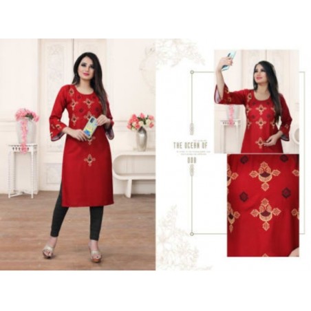 Overlay kurti for womens