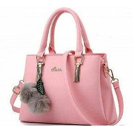 Attractive women's pink handbag