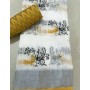Linen printed saree