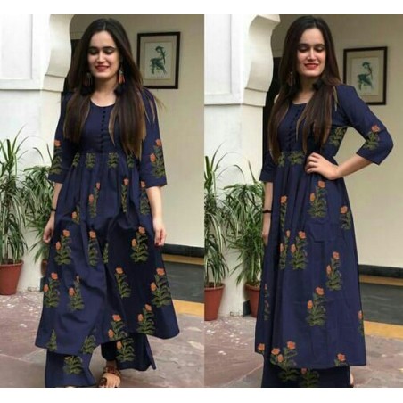 Long Kurti with palazzos