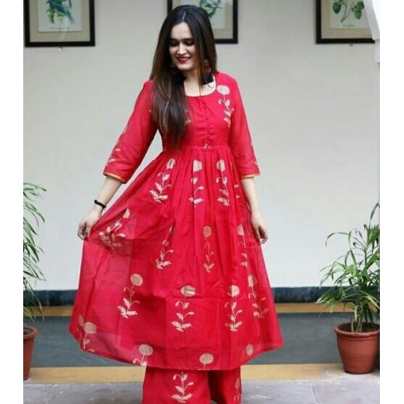 Long Kurti with palazzos