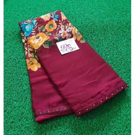 Fancy chiffon saree