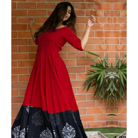 Long Anarkali Kurti