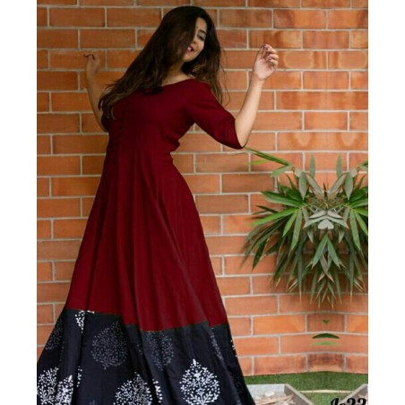 Long Anarkali Kurti