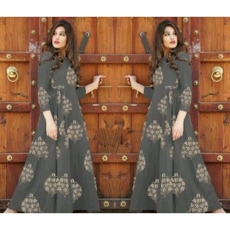Printed long Anarkali Kurti