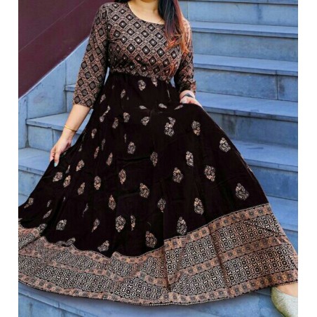 Printed Anarkali Kurti