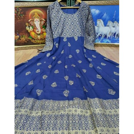 Printed Anarkali Kurti