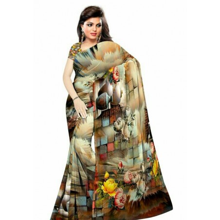 Digital Printed Saree