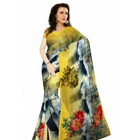 Digital Printed Saree