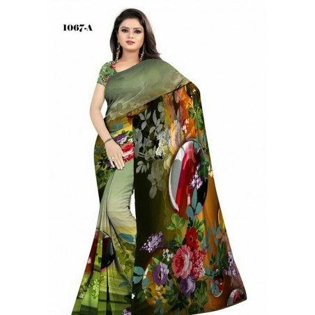 Digital Printed Saree