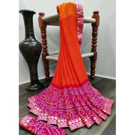 Bandhani saree