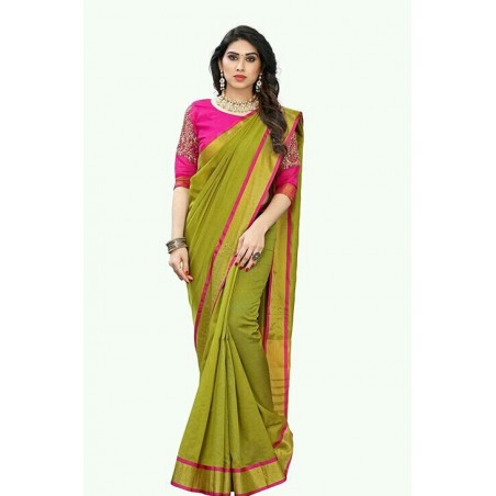 Cotton silk saree