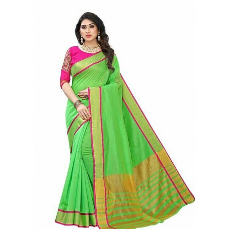 Cotton silk saree