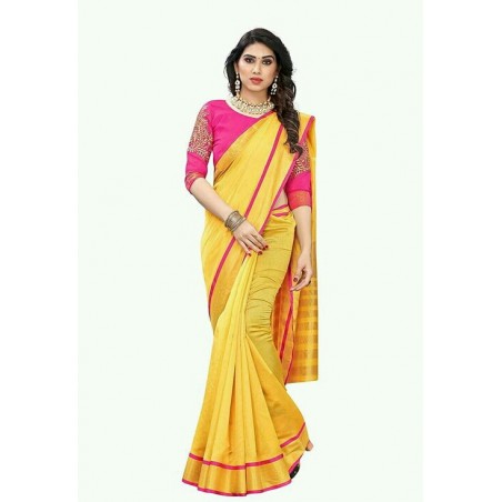 Cotton silk saree