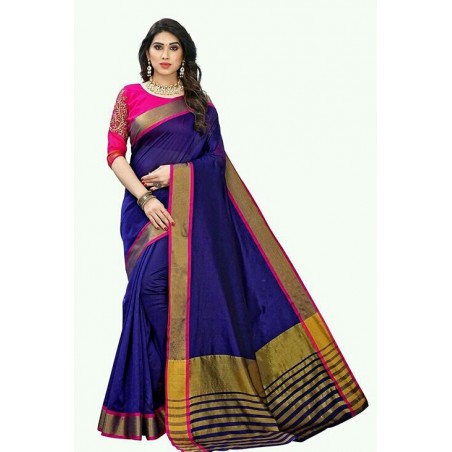 Cotton silk saree