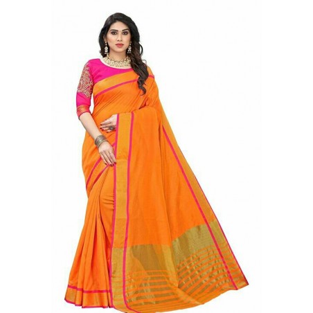 Cotton silk saree