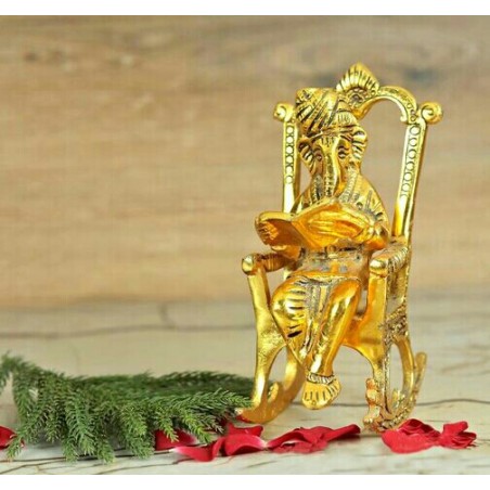 Ganesha on chair idol