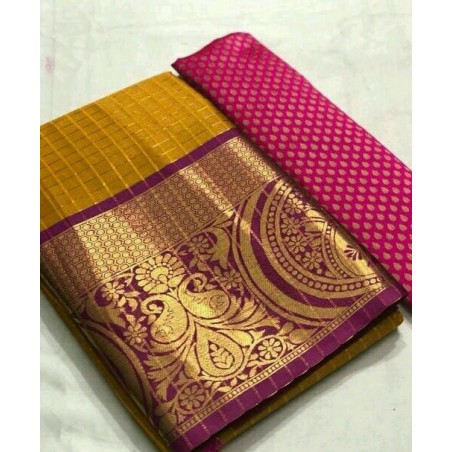 Cotton silk saree