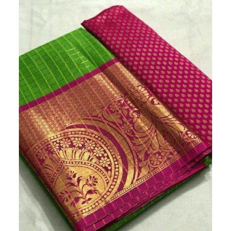 Cotton silk saree