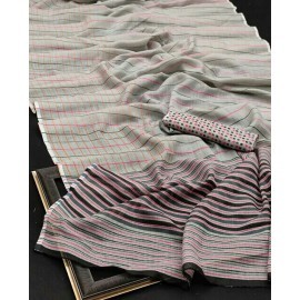 Linen Cotton Printed Saree