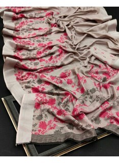 Linen Cotton Printed Saree