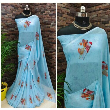 Weight Less Georgette saree