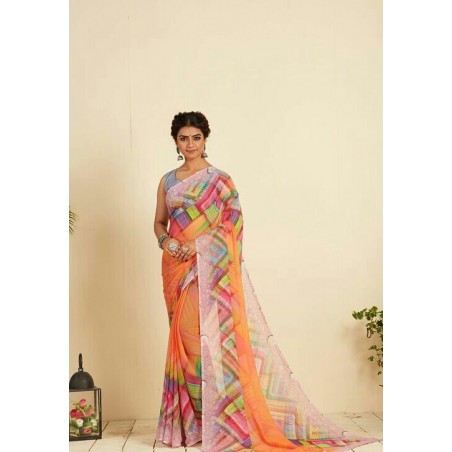 Chiffon saree