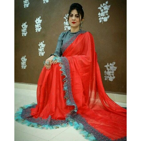 Georgette saree