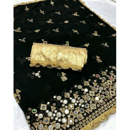 Marble Georgette saree